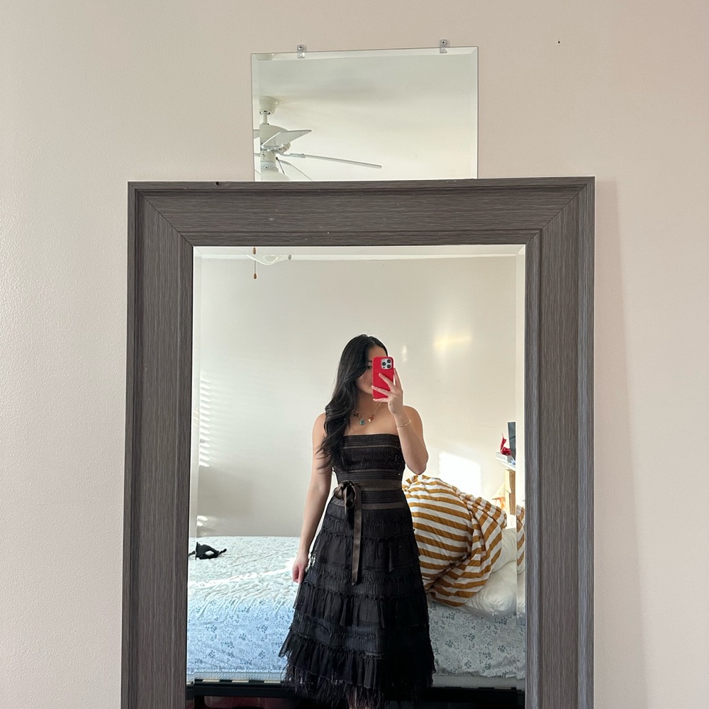 BCBGMaxAzria Espresso Midi Dress